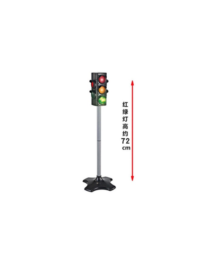 Signal Manual Car Remote Control Track Child Rider Controller Model Control Traffic Signal Light Track-Colour:24cm Single-sided Traffic Light—official Standard