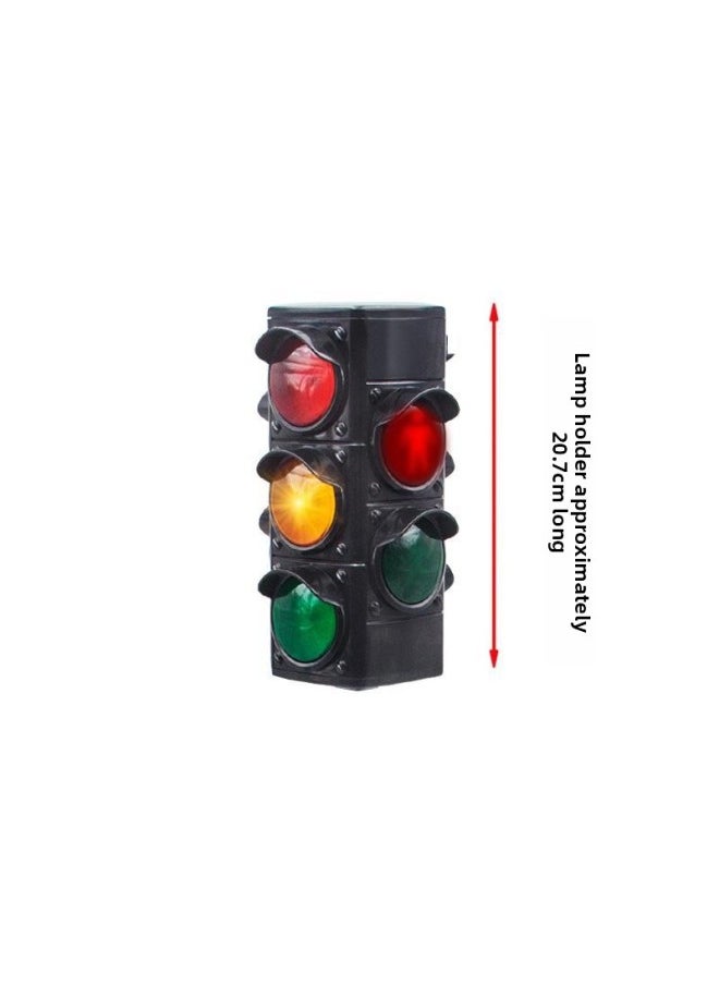 Signal Manual Car Remote Control Track Child Rider Controller Model Control Traffic Signal Light Track-Colour:24cm Single-sided Traffic Light—official Standard