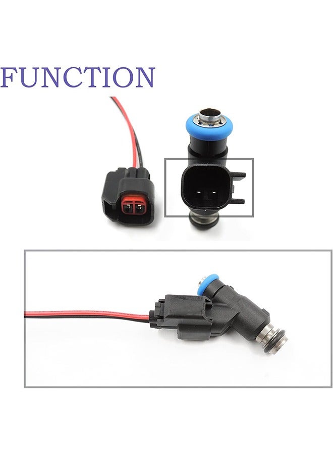 اتش واي حاقن الوقود ضفيرة موصل التوصيل سلك EV6 متوافق مع فورد موستانج F150 F250 كراون فيكتوريا (حزمة من 10) - Image 5