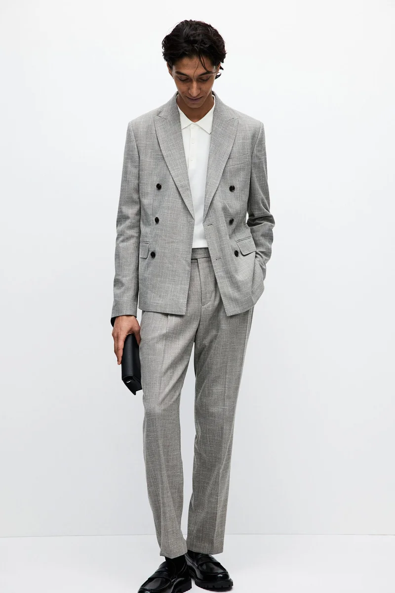 اتش اند ام بنطلون بدلة بقصة عادية