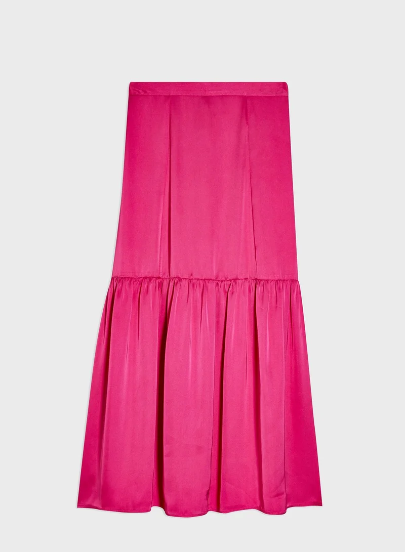 TOPSHOP Pleated Midi Skirt