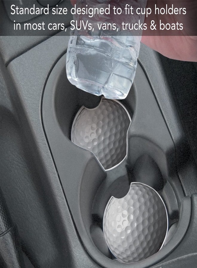 Counterart Thirstystone Golf Ball Single Absorbent Stone Coaster for Vehicle Cup Holder 2.6” Diameter Manufactured in The USA - Image 5