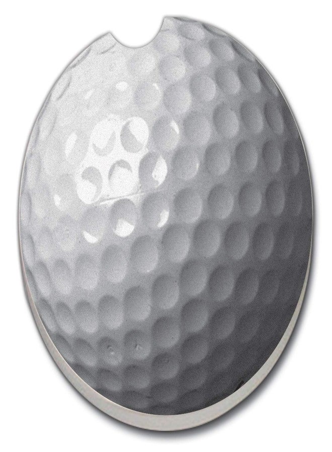 Counterart Thirstystone Golf Ball Single Absorbent Stone Coaster for Vehicle Cup Holder 2.6” Diameter Manufactured in The USA - Image 1
