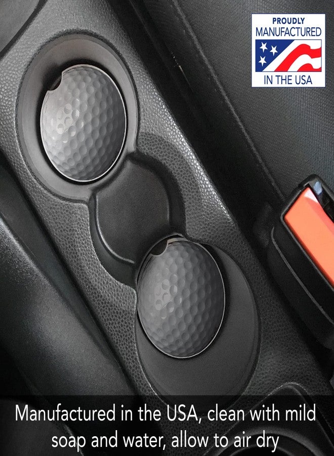 Counterart Thirstystone Golf Ball Single Absorbent Stone Coaster for Vehicle Cup Holder 2.6” Diameter Manufactured in The USA - Image 3