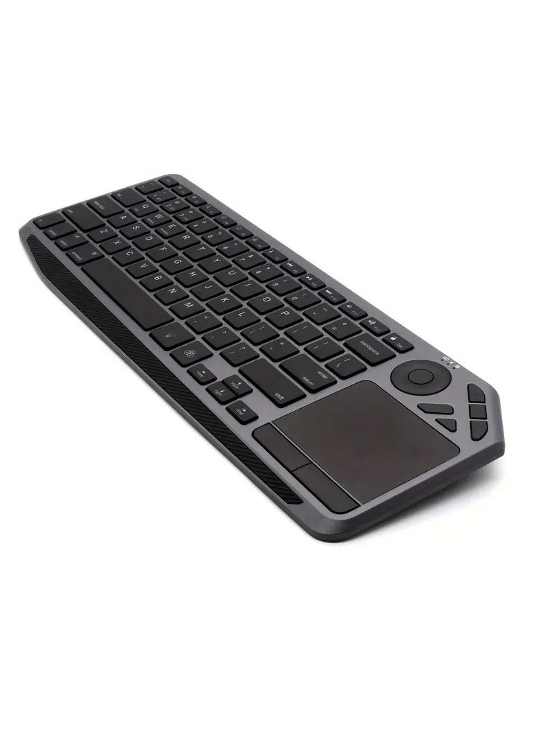 Ultimate Dual-Mode Wireless Keyboard: Arabic & English, 7-Color Backlight, Touchpad - Smart TV, Tablets, Computers