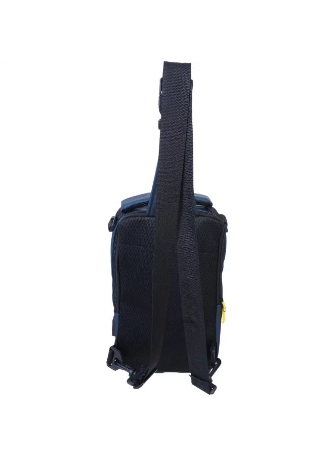 شنطة كروس ووتر بروف للرجال، 5 سوست، 30×18 سم - بترولي - Image 4