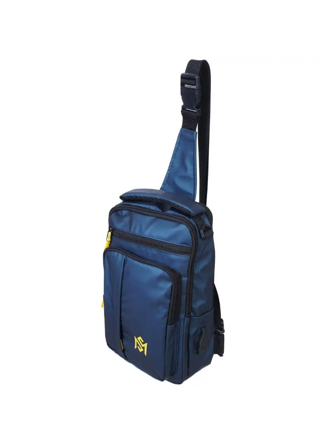 شنطة كروس ووتر بروف للرجال، 5 سوست، 30×18 سم - بترولي - Image 3