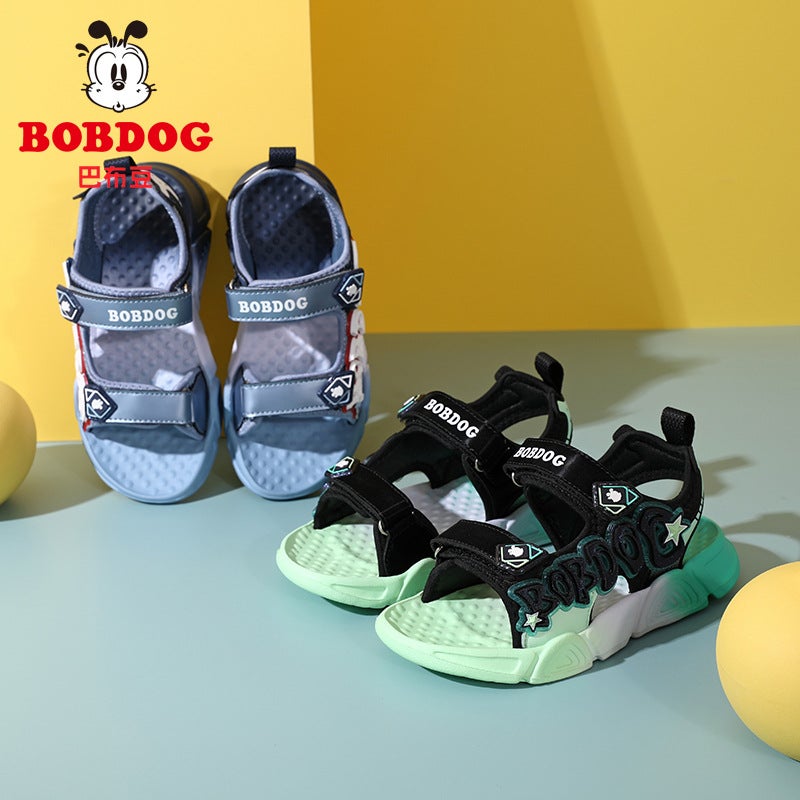 Babudou Kidsren'S Shoes, Boys' Sandals, Kidsren'S Sports Shoes, Summer Medium And Large Kidsren'S Soft-Soled Non-Slip Beach Shoes - Image 5