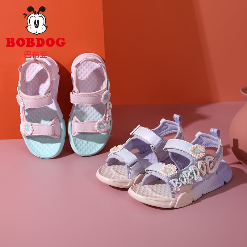 Babudou Kidsren'S Shoes, Boys' Sandals, Kidsren'S Sports Shoes, Summer Medium And Large Kidsren'S Soft-Soled Non-Slip Beach Shoes - Image 3