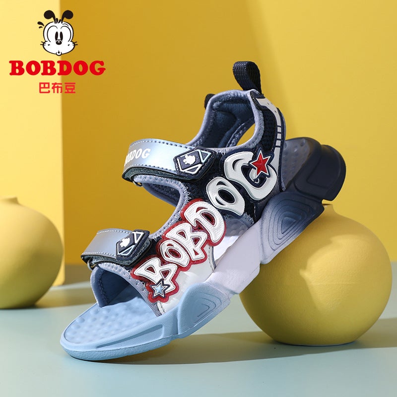Babudou Kidsren'S Shoes, Boys' Sandals, Kidsren'S Sports Shoes, Summer Medium And Large Kidsren'S Soft-Soled Non-Slip Beach Shoes - Image 4