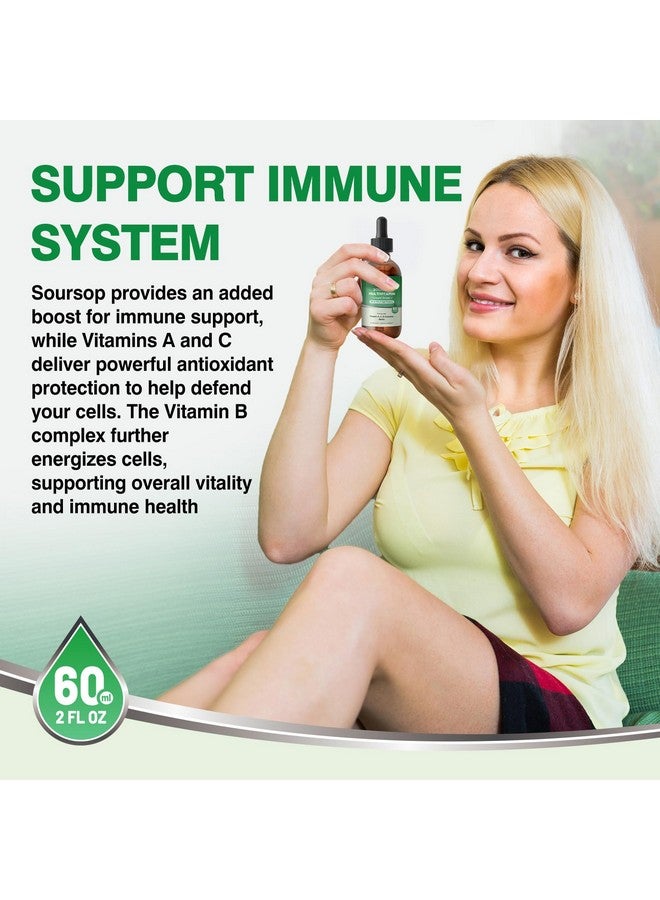 HOLLEGEND Soursop Multivitamin Liquid Drops, Methylated Multivitamin with Graviola Soursop Bitters Liquid for Immune Support, Hair, Skin, Brain Health, 2 Fl Oz - Image 5