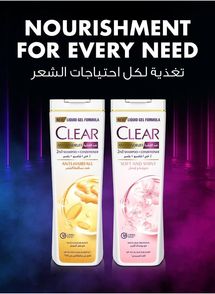 CLEAR - 2 In 1 Anti-Dandruff Shampoo And Conditioner 400ml - Image 1