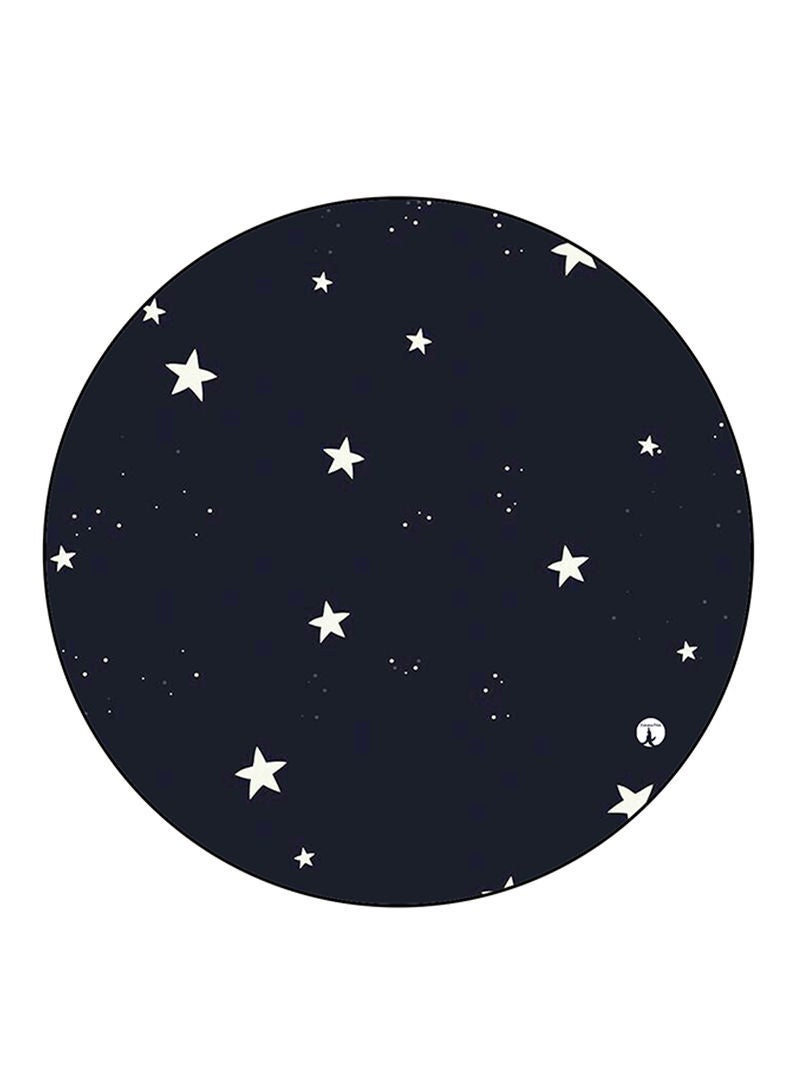 RKN Stars Printed Large Round Pin Badge Multicolour - Image 2