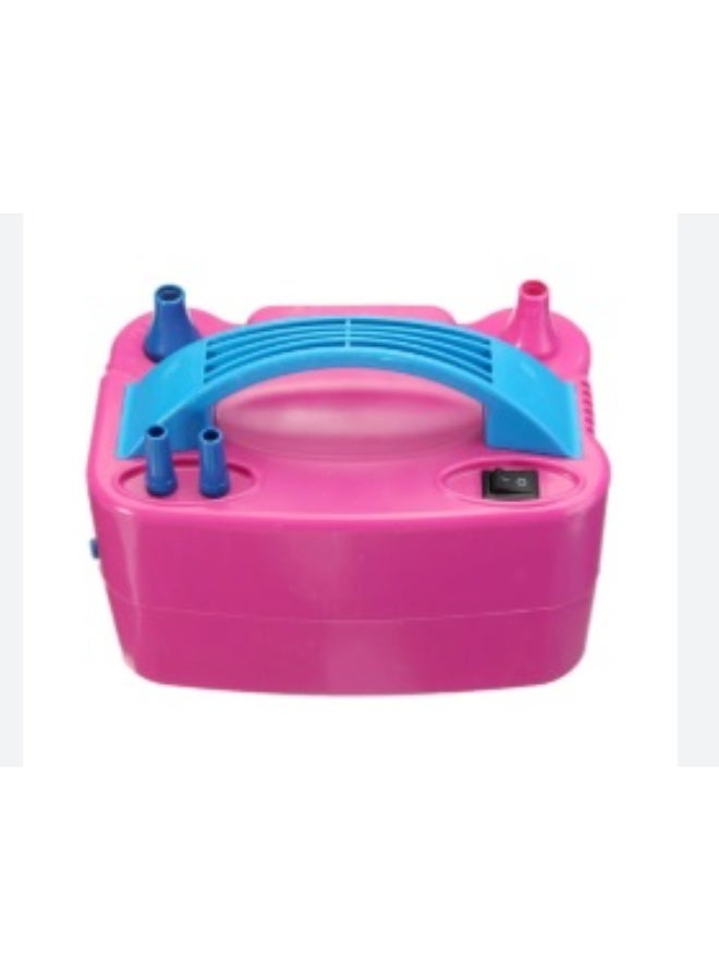 Electric Air Balloon Pump Portable Electric Balloon Inflator with Tying Tool Electric Blower Machine Dual Nozzle - Image 2