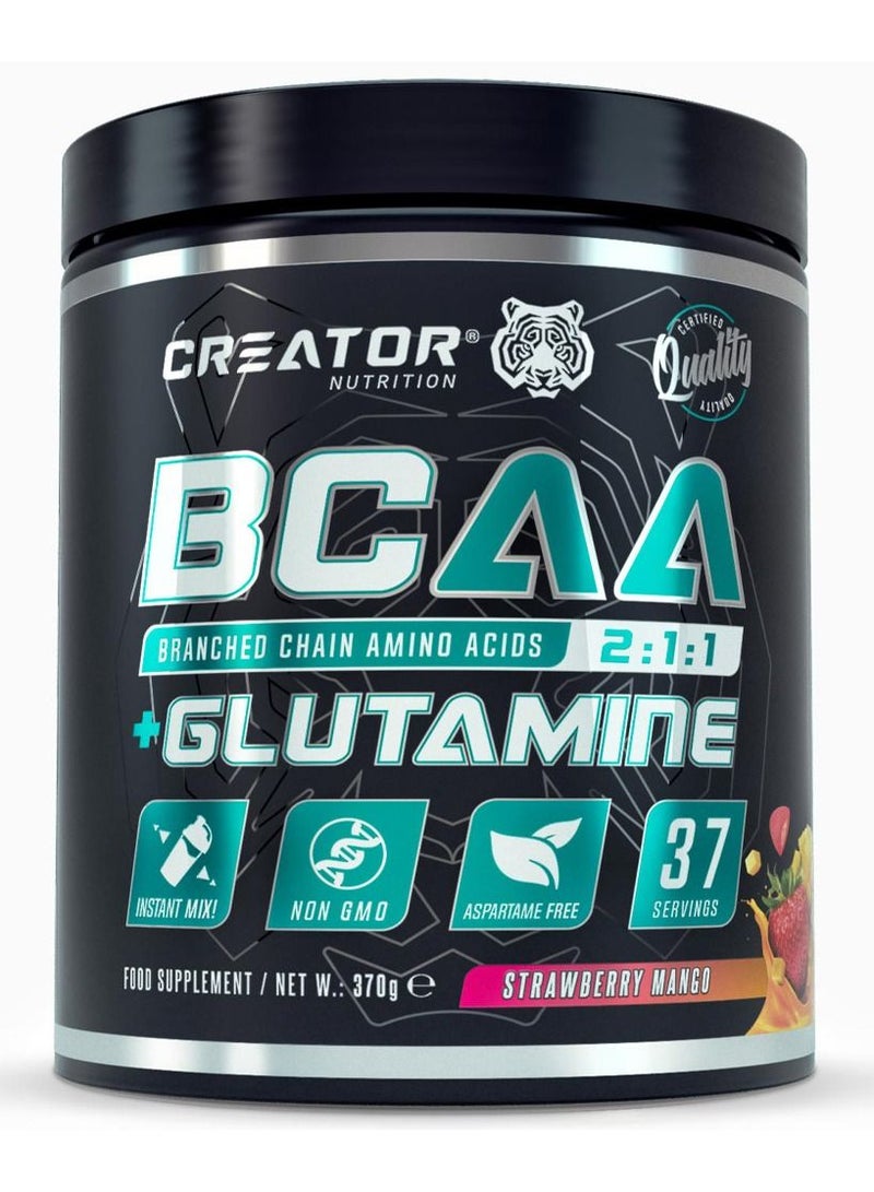 Creator's BCAA + Glutamine Strawberry Mango 370gm