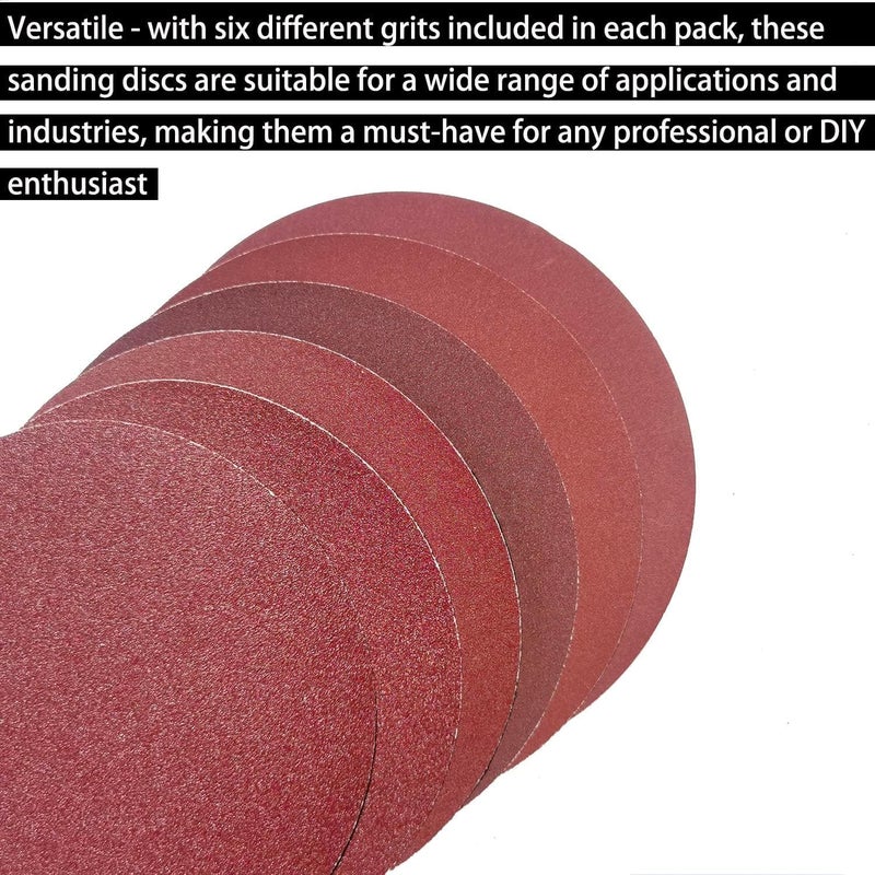 SACKORANGE 60 PCS 5" PSA Sanding Discs-10 Each of 80, 100, 120, 180,240, 400 Grit - 5 Inch Self Adhesive Stickyback Sandpaper Discs for DA Sander, Sand Automotive Car Paint, Woodworking Wood, Metal - Image 3