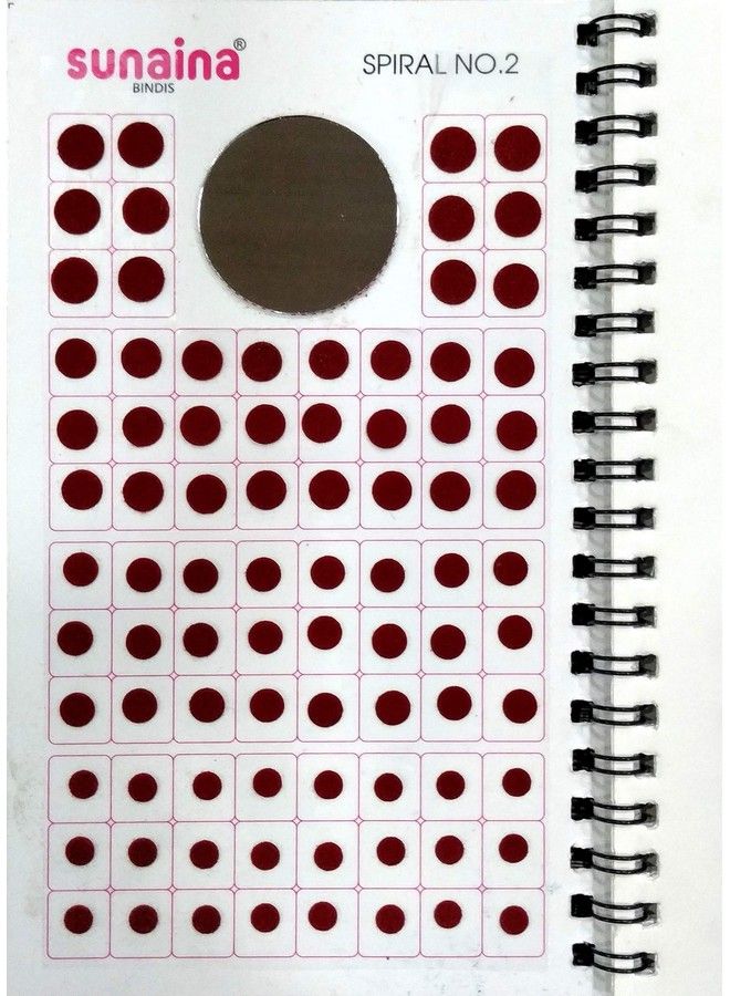 Sunaina Spiral Multicolour/Black/Red/Maroon Colour Kumkum Bindi Book For Women Pack Of 1 - Image 5