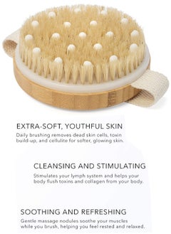 BONITO Dry and Bath Body Brush,  Shower Body Brush， Exfoliating Brush with Soft Massage Nodules, Body Scrubber  - Image 2