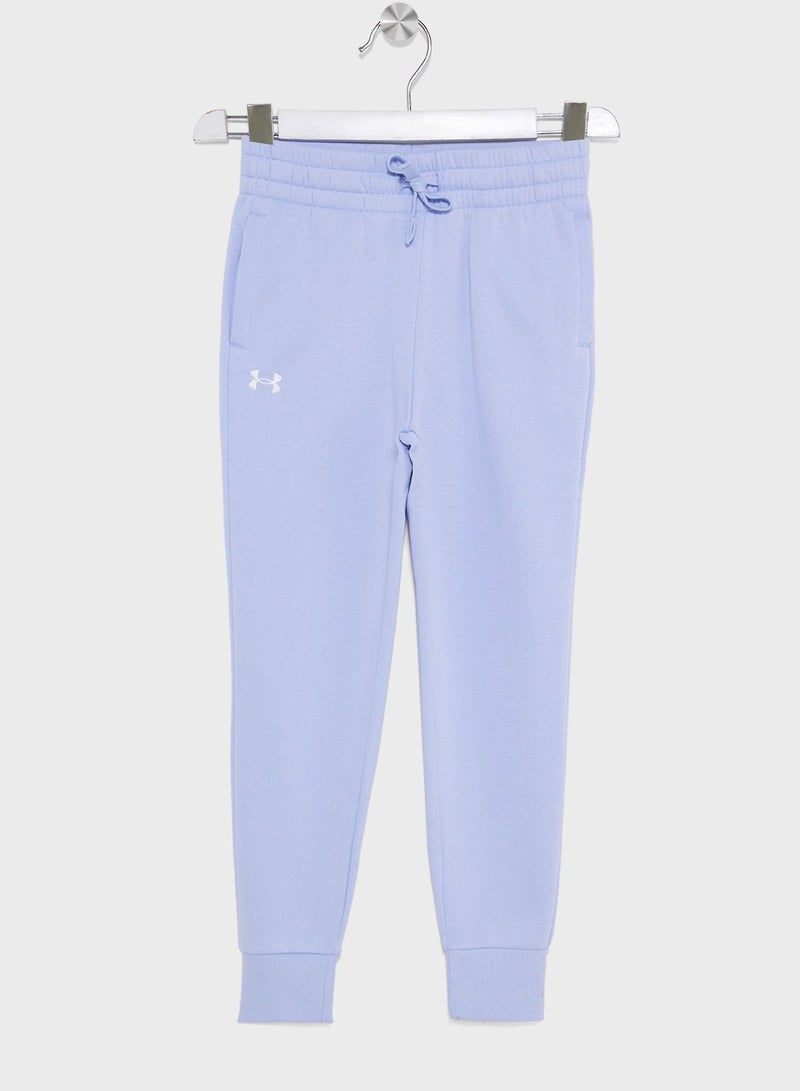 UNDER ARMOUR Girls' Rival Fleece Joggers  - Image 1