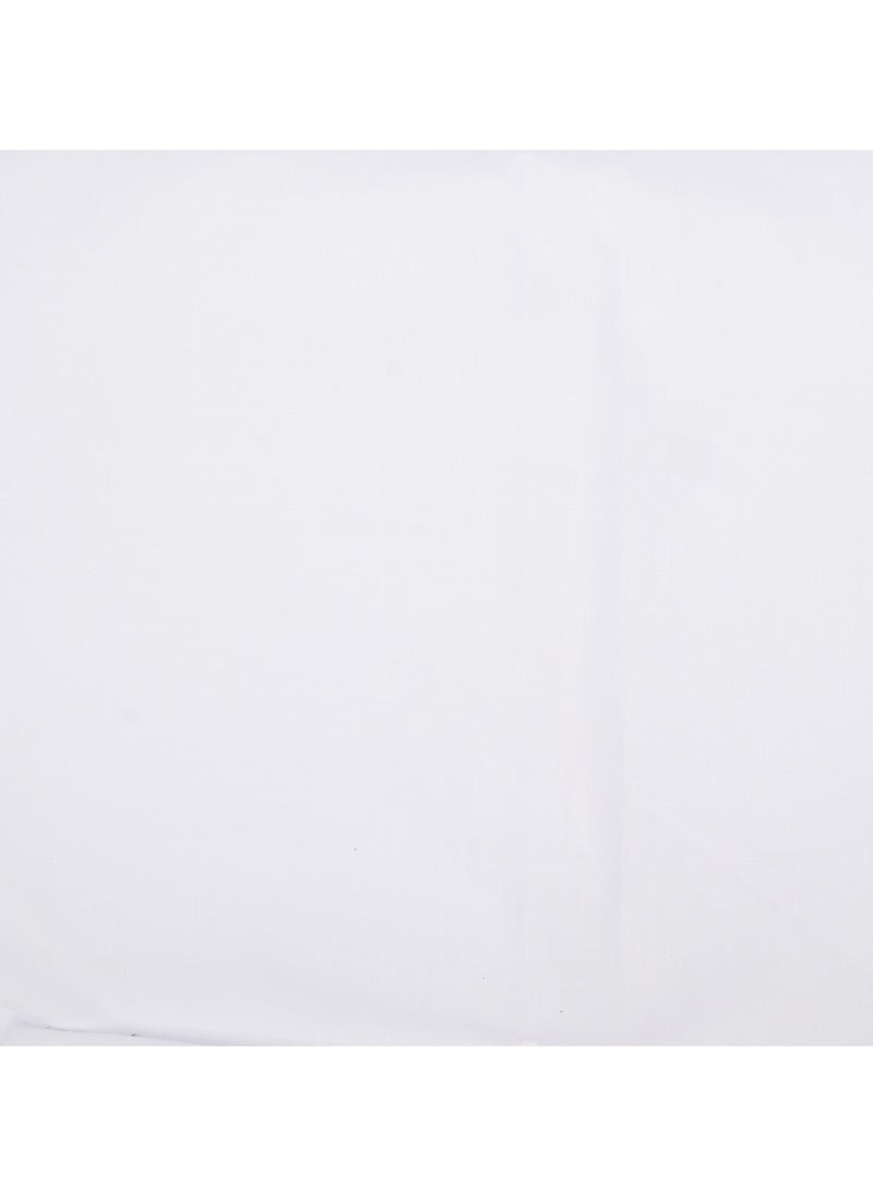 Home-Tex Design 2-Piece Hometex Design Single Size White Fitted Sheet Set - 1 Fitted Sheet (90x200 cm) + 1 Pillow Cover (50x75cm)  - Image 4