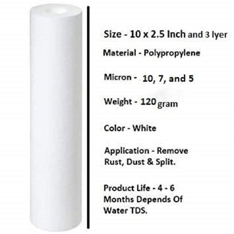 REMINO  cartridge 110 جرام فلتر مسبق ثقيل 5 ميكرون 10 بوصة (PP) - Image 5