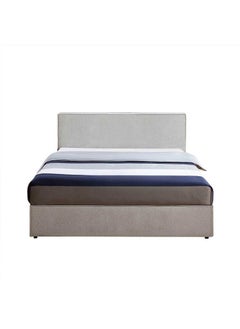 A to Z Furniture Cassye Upholstered Bed with 4 USB 180x200cm King size Bed in Grey Color 
