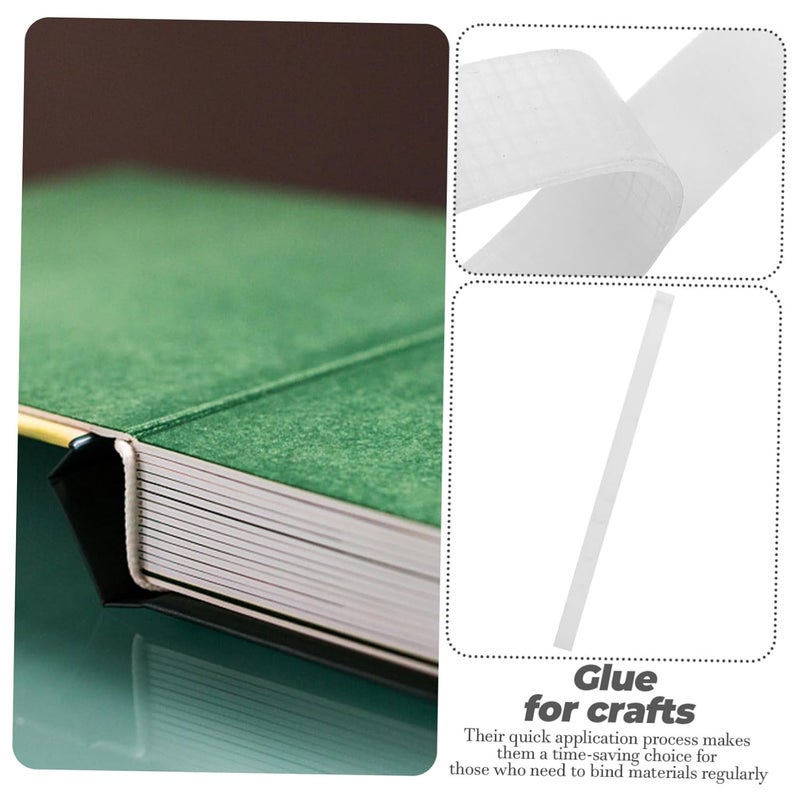 SHINEOFI 50pcs 12mm Mesh Backing Book Binding Glue Strips for Crafts and Document Binding Acid-Free Adhesive Tape for Book Repair and Photo Albums - Image 3
