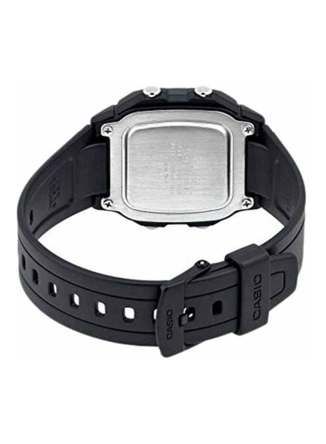 Casio W-800HG-9AVDF Boys' Classic Digital Quartz Watch, 42 mm, Black - Image 2