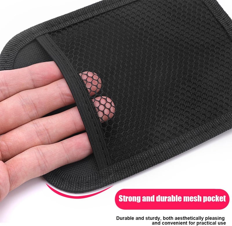 JNNJ Car Seat Self-Adhesive Storage Net - Mini Oxford Mesh Bag - Image 3