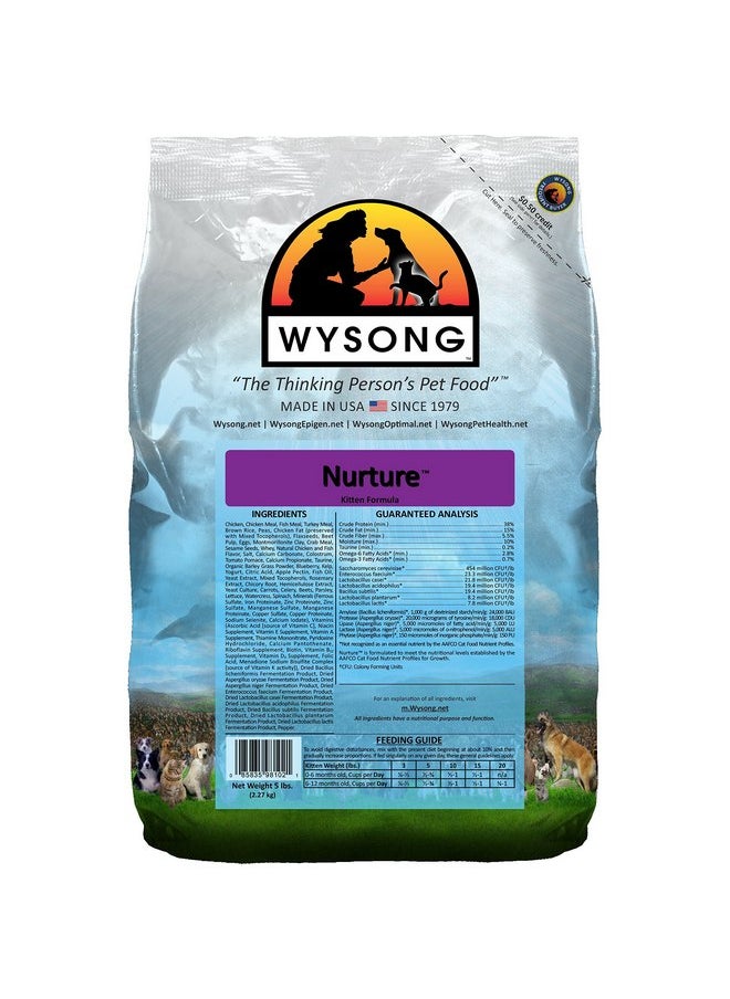 Wysong - Wysong Nurture Kitten Formula Dry Kitten Food - 5 Pound Bag - Image 1