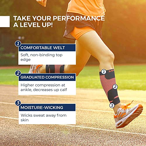 Sorgen Sports Compression Calf Sleeves for Marathon Running - Scientifically Proven 20-30 mmHg Compression (Small) - Image 3