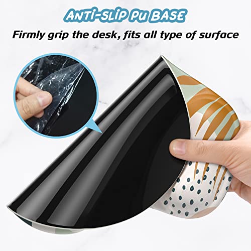 Hsurbtra Ergonomic Mouse Pad with Wrist Rest Support, Gel Mouse Pads with Non-Slip PU Base, Pain Relief Memory Foam Computer Mat, Cute Office Supplies Desk Decro Accessories, Spot - Image 5