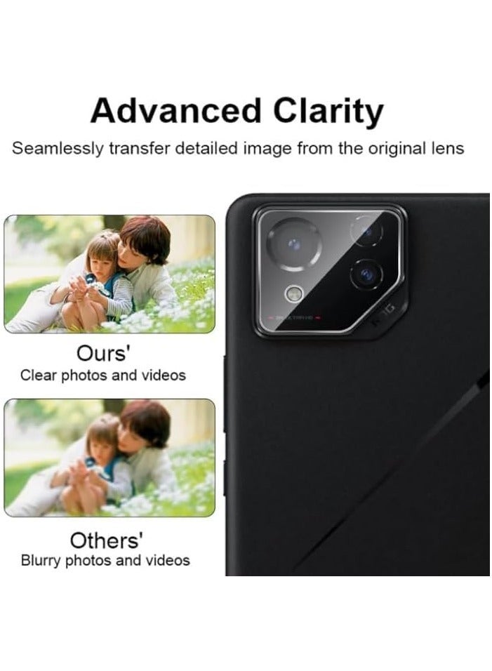 general 2*Screen Protector+2*Lens Protector Compatible with Asus ROG Phone 8 Pro 5G,Ultra Thin Shockproof Soft Silicone Clear Cover,HD Clear Tempered Glass Lens Film - Image 5