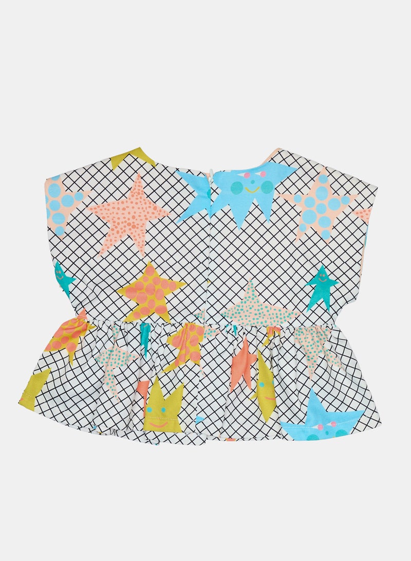 Panco Baby Girls STARS Blouse - Image 2