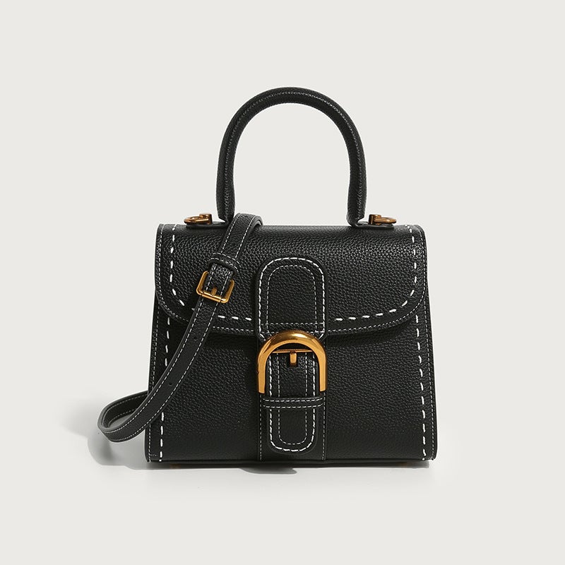 Bag Women'S 2023 New Trendy Shoulder Crossbody Bag Saddle Bag Horseshoe Buckle Women'S Bag Kelly Bag Women'S Vintage Handbag - Image 1