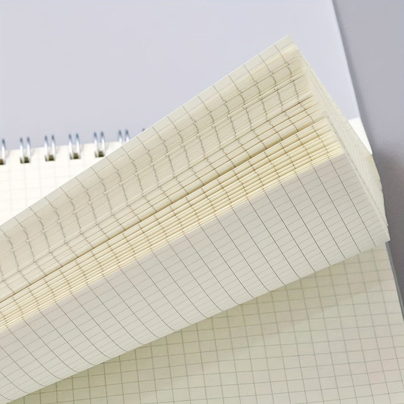 A5 دفتر حلزوني ورق رسوم بيانية مربعات للرياضيات والهندسة 160 صفحة 80 ورقة لوازم مدرسية دفتر ملاحظات للطلاب - Image 5