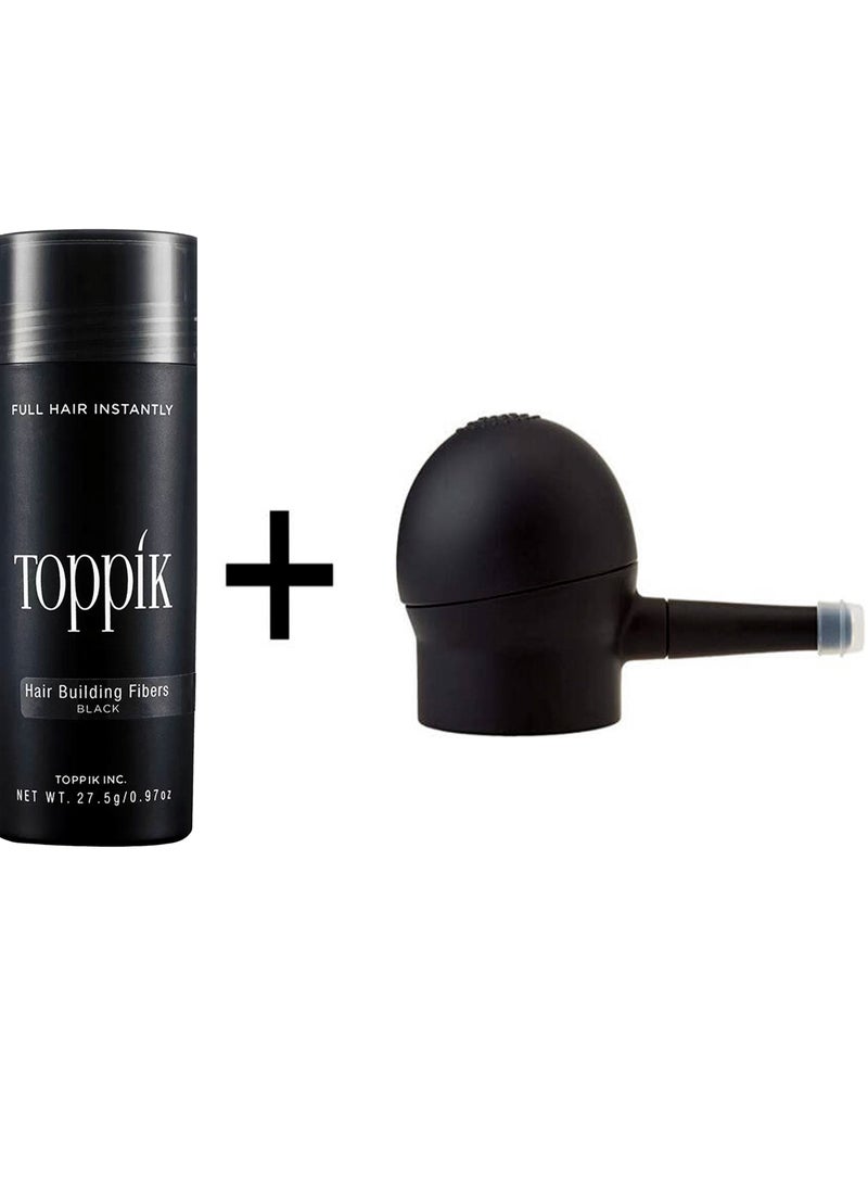Toppik - Toppik Hair Building Fibers Black With Applicator 27.5 G - Image 1