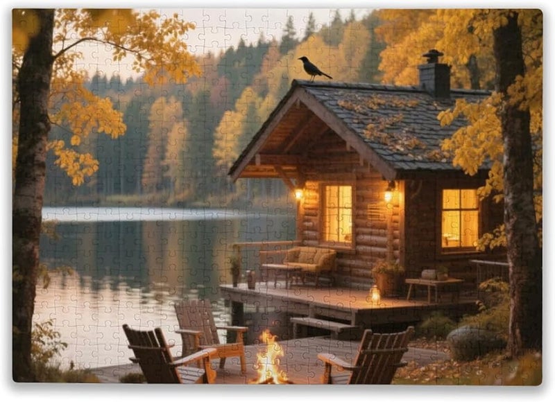 1000 Pieces Colorful Wooden Jigsaw Puzzle For Adults Holiday Fun And Home Decor - Image 1
