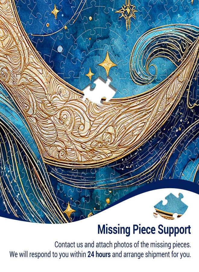 DOCRAGI 1000 Piece Puzzle for Adults - Waves Stars and Moon Jigsaw Puzzles - Impossible Hard Difficult Challenging Jigsaw Puzzle -Brain Teaser Adult Puzzles - Christmas Birthday Gifts for Women/Men - Image 5