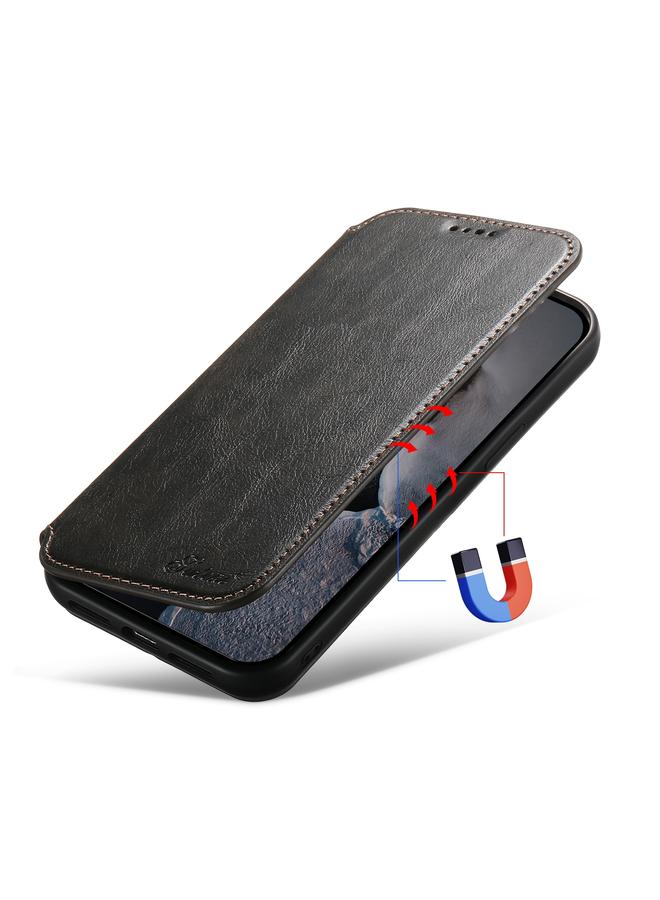 Suteni Case For iPhone 13 Pro J05 Leather Magnetic Magsafe Phone Case - Image 2