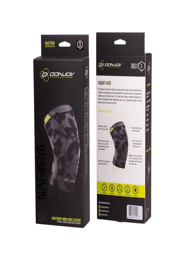 DonJoy Performance ANAFORM 2mm Closed Patella Knee Brace Sleeve, Camo, Medium - Image 2