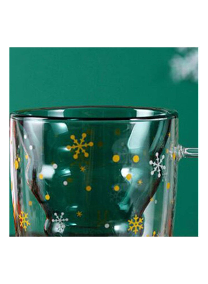 GGOOT Christmas Tree Glass Cup Coffee Mugs Drinking Insulation Double Wall Glass Cup Creative Festival Gift For Friend Kid Drinkware - Image 4