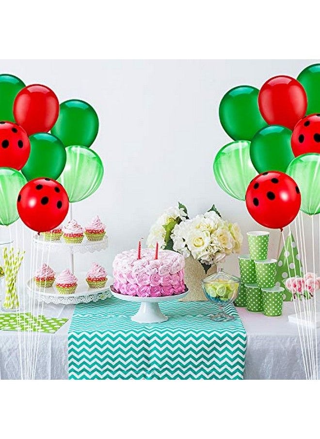Red Watermelon Inspired Latex Balloons One In A Melon Themed Decorations Watermelon Balloons For 1St Birthday Party Supplies Baby Shower Agate And Red Polka Dot (48)