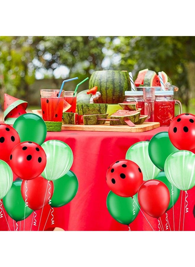 Red Watermelon Inspired Latex Balloons One In A Melon Themed Decorations Watermelon Balloons For 1St Birthday Party Supplies Baby Shower Agate And Red Polka Dot (48)