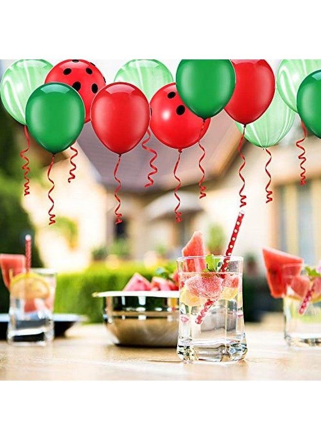 Red Watermelon Inspired Latex Balloons One In A Melon Themed Decorations Watermelon Balloons For 1St Birthday Party Supplies Baby Shower Agate And Red Polka Dot (48)