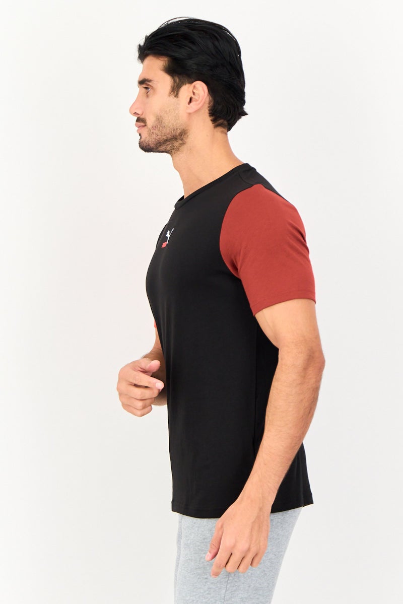 PUMA Men Sportswear Fit Short Sleeve CLSX Outdoor T-Shirt, Black - Image 2