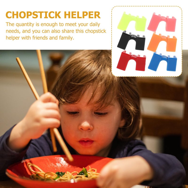 Reusable Chopsticks Trainer Set 6PCS With Hinged Clamps For Beginners Adults Skill Development Multiple Colors - Image 5