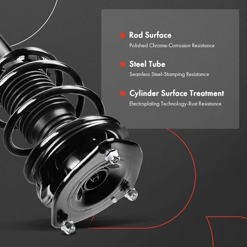 A-Premium Front Pair (2) Complete Strut & Coil Spring Assembly Compatible with Mini Cooper 2007-2015, Driver and Passenger Side - Image 5