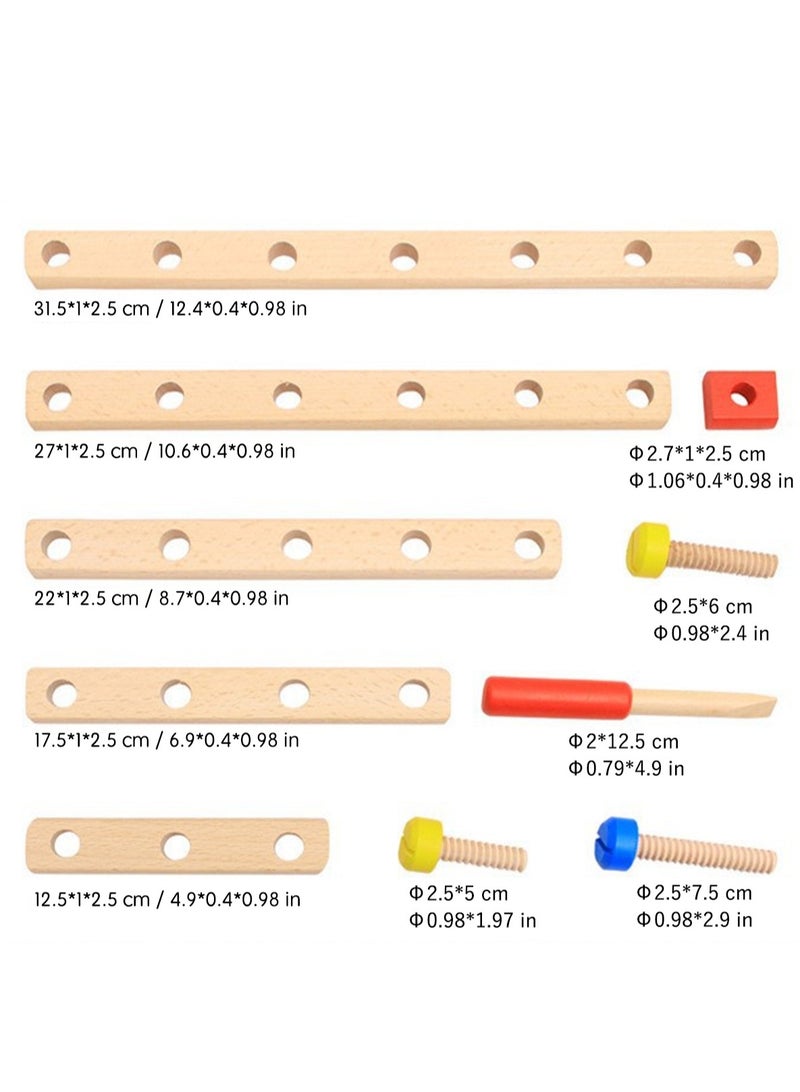 إسكدنيا 80 قطعة من كتل البناء الخشبية للأطفال - مجموعات تعليمية وألعاب بناء، أدوات تنمية وتعلم خشبية، ألعاب يحبها الأولاد والبنات على حد سواء - Image 3