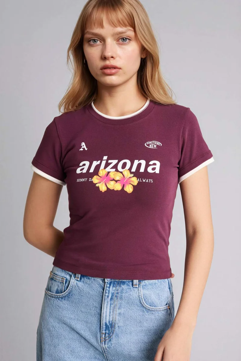 ديفاكتو Slim Fit Printed T-shirt